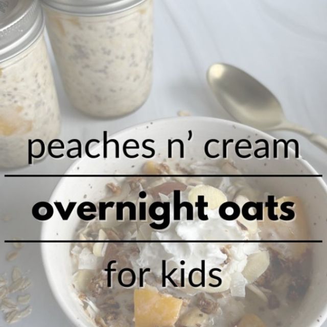 Peaches N' Cream Overnight Oats