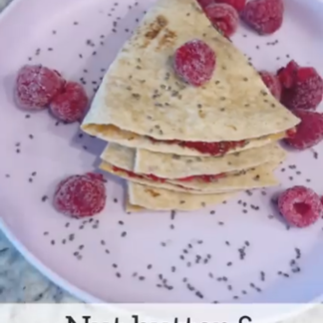 3 Easy Cheeseless “Quesadilla” Options Nut butter paired with homemade, unsweetened raspberry chia jam