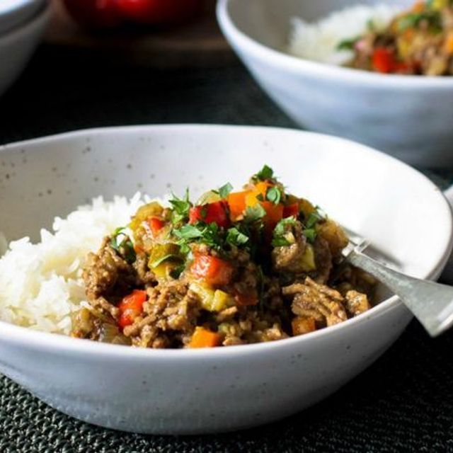 Curried mince