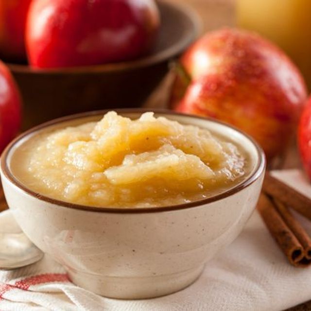 Apple, pear and cinnamon puree