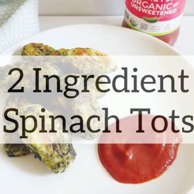 2 Ingredient Spinach Tots