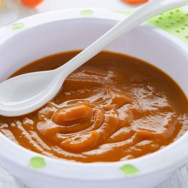 Sweet vegetable puree babies will love