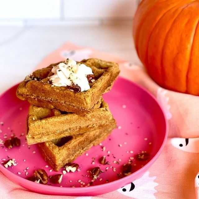 Fluffy Pumpkin Waffles