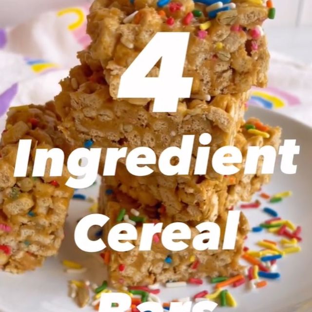 4 Ingredient Cereal Bars