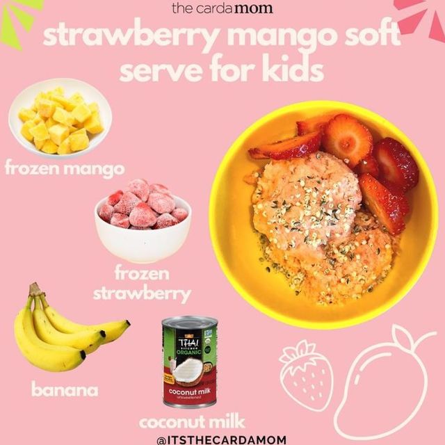 Strawberry Mango Soft Serve