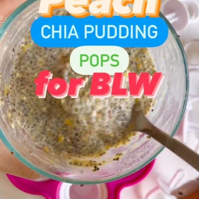 Peach Chia Pudding Pops