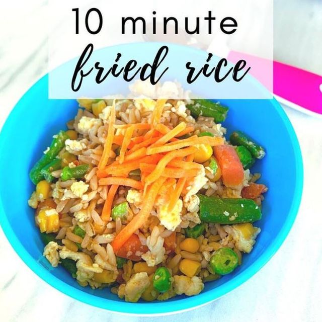 10 minute veggie fried rice