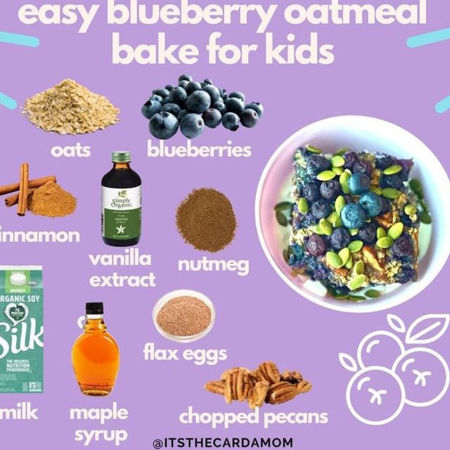 Easy Blueberry Oatmeal Bake