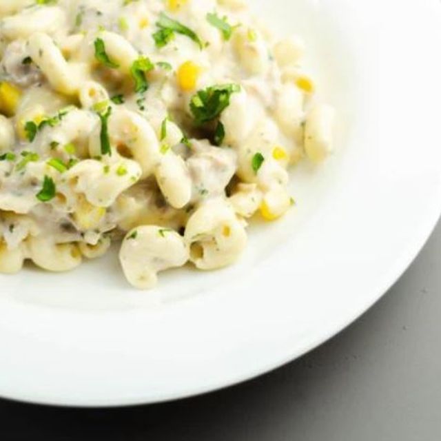 Tuna and creamed corn macaroni