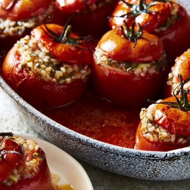 Baked stuffed tomatoes